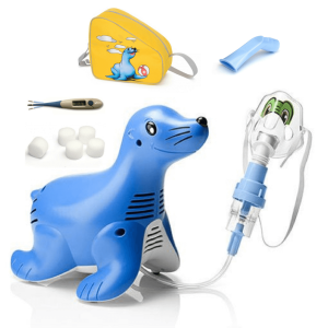 Zestaw Inhalator dla dzieci Philips Respironics Sami the Seal + torba 
