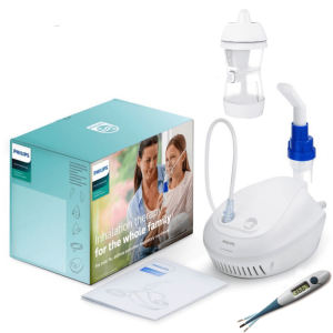 Zestaw Inhalator PHILIPS InnoSpire HOME NEB + Oczyszczacz zatok i nosa EMED + Gratis