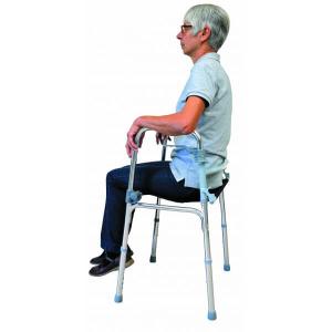 Balkonik rehabilitacyjny aluminiowy z siedziskiem Herdegen