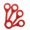 przyrząd do treningu ręki FINGER EXERCISER Qmed czerwony mocny.tanisklepmedyczny.pl.png