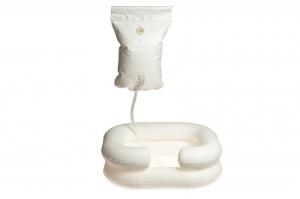 Basen miska pneumatyczna do mycia głowy chorego z prysznicem