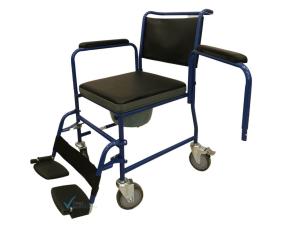 Wózek inwalidzki toaletowy z funkcją transportową THB691 Wheelie 