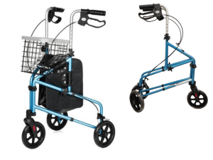 Lekki chodzik rehabilitacyjna trzykołowy aluminiowa BILLY  MDH