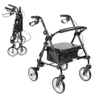 Podpórka rehabilitacyjna czterokołowa aluminiowa - CARBON Timago