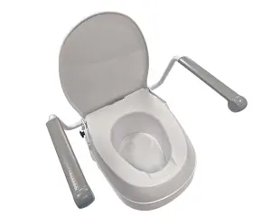 Nasadka podwyższająca toaletę z poręczami i klapą Mobilex