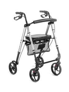 Podpórka rehabilitacyjna czterokołowa z regulowanym siedziskiem aluminiowa TGR-R RA 885  Timago